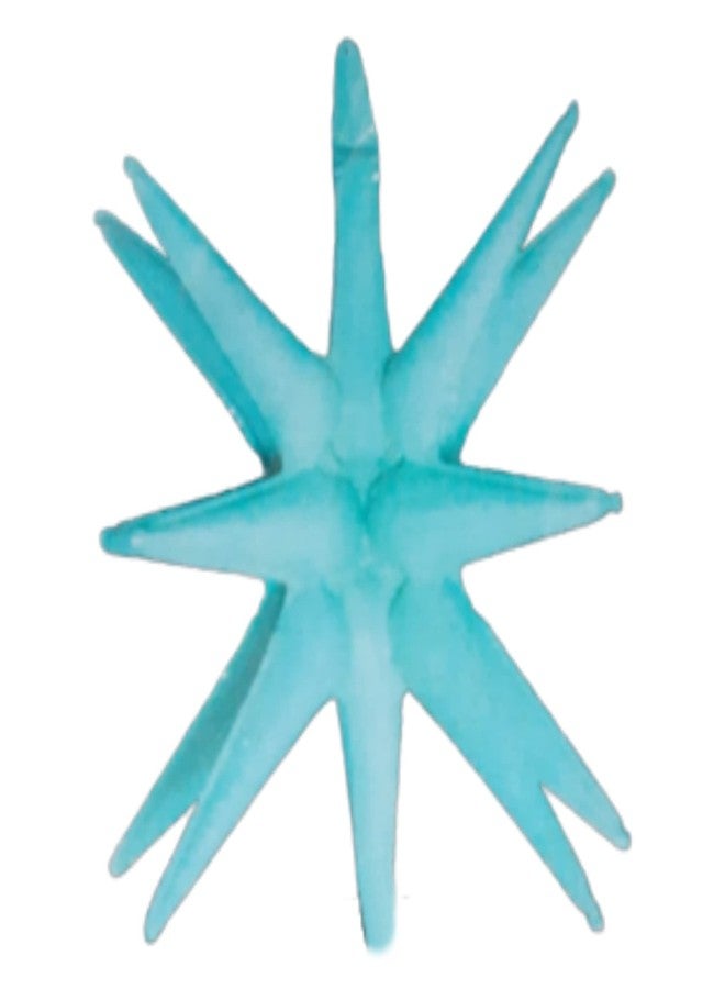 Atpata Funky 8 pointer Starburst Cone Foil Balloons, Explosion Star Foil Balloons, Point Star Balloons for Bachelorette Party Supplies, Birthday, Wedding, Photo Booth, Backdrop (Sky Blue) - Image 1